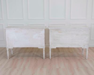 Pair of Italian Painted Neoclassical Commodes 20th Century