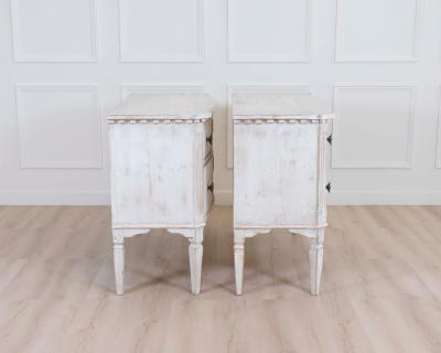 Pair of Italian Painted Neoclassical Commodes 20th Century