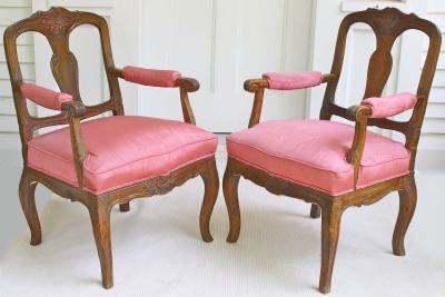 Pair of Italian Poltrone Piedmontese Armchairs