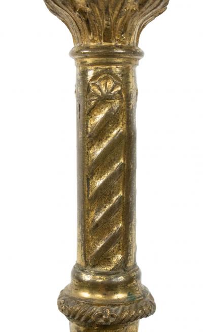 Pair of Italian Renaissance Bronze Altar Candlesticks