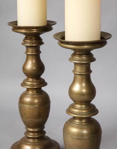 Pair of Italian Renaissance Bronze Candlesticks