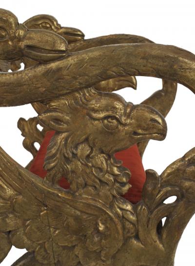 Pair of Italian Renaissance Gilt Jester Arm Chairs