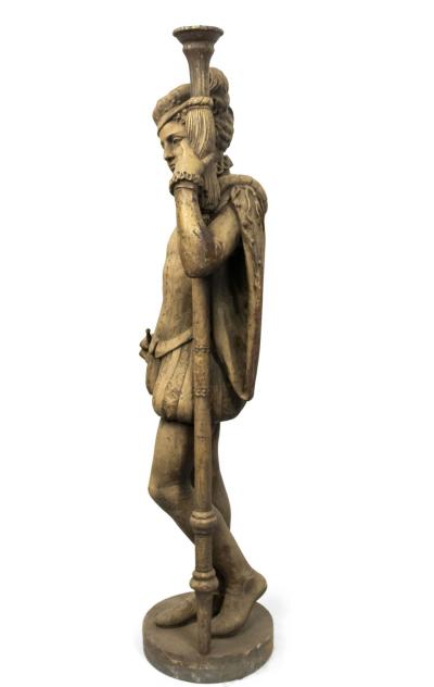 Pair of Italian Renaissance Iron Page Figures