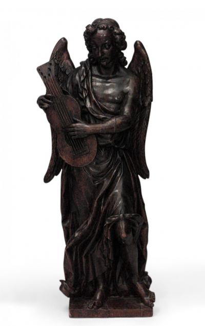 Pair of Italian Renaissance Oak Angels