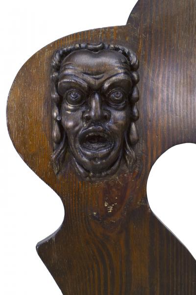 Pair of Italian Renaissance Pine Sgabello Side Chairs