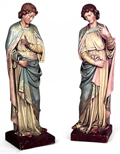 Pair of Italian Renaissance Religious Figures