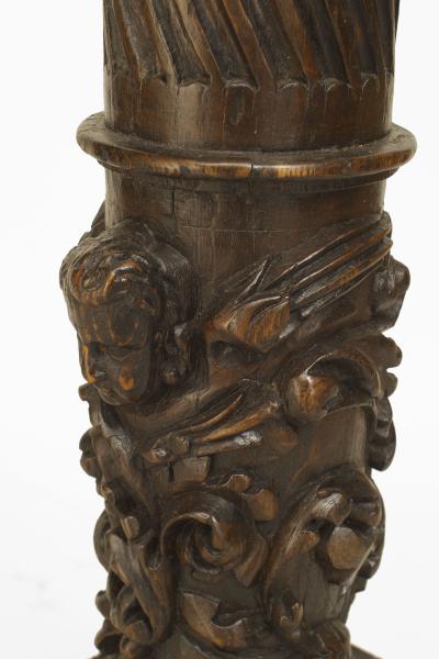 Pair of Italian Renaissance Walnut Pedestals