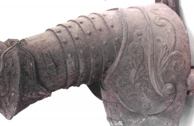 Pair of Italian Renaissance Wrought Iron Arm Wall Brackets