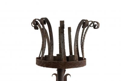 Pair of Italian Renaissance Wrought Iron Torch Wall Sconces