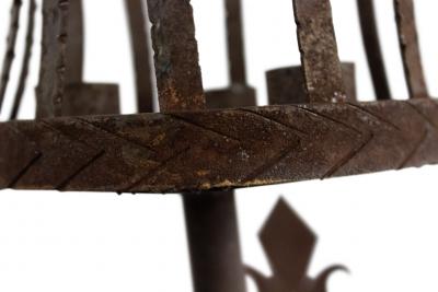 Pair of Italian Renaissance Wrought Iron Torch Wall Sconces