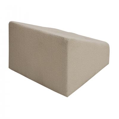 Pair of Italian Retrofuturist Armchairs in White Wool and Cube Shape