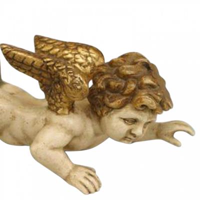 Pair of Italian Rococo Gilt Cupids