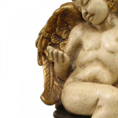 Pair of Italian Rococo Gilt Cupids