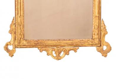 Pair of Italian Rococo Giltwood Mirrors