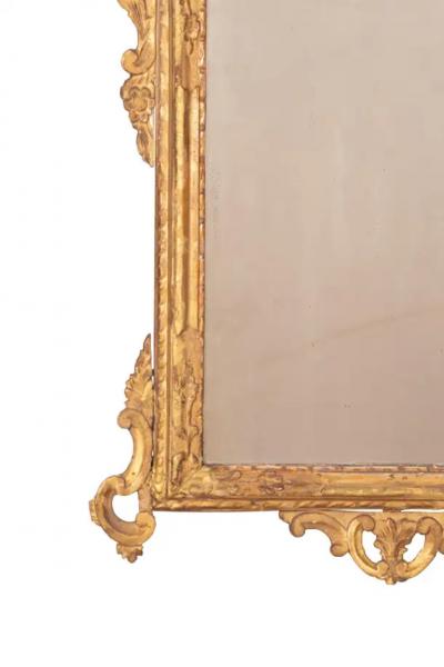 Pair of Italian Rococo Giltwood Mirrors