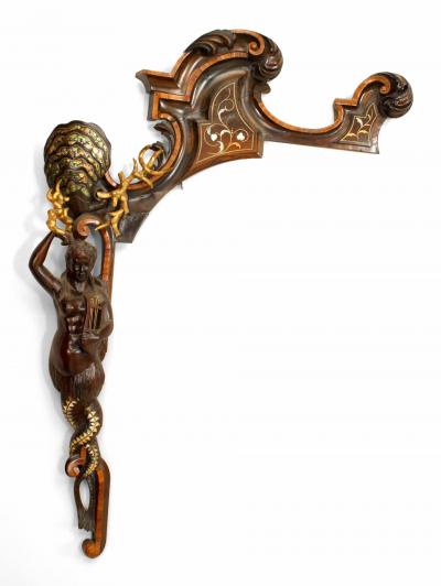 Pair of Italian Rococo Revival Style Rosewood Mirrors