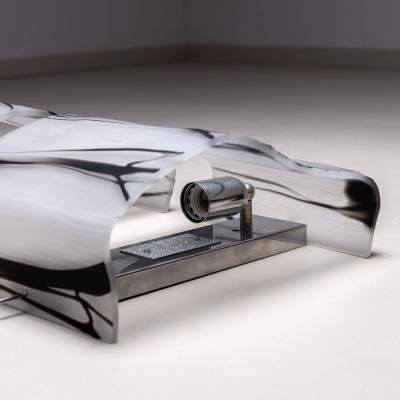 Pair of Italian Sconces with Glass Shades Mid 20th century