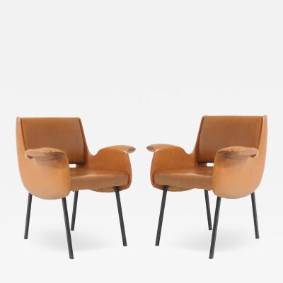 Pair of Italian Side Chairs 1960s Italy