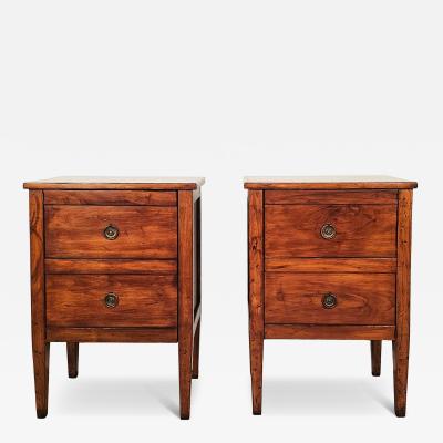 Pair of Italian Small Commodes in Cherry