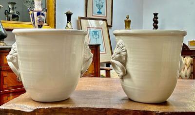 Pair of Italian Terracotta Urns