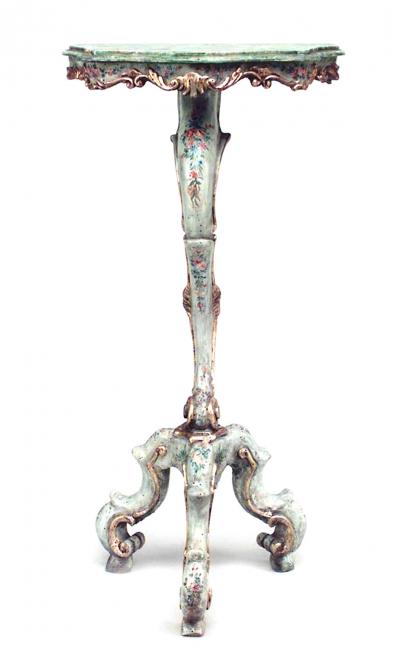 Pair of Italian Venetian Floral Pedestals