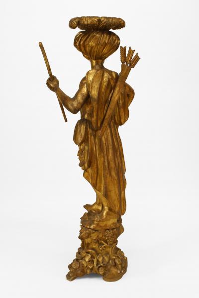 Pair of Italian Venetian Gilt Figures