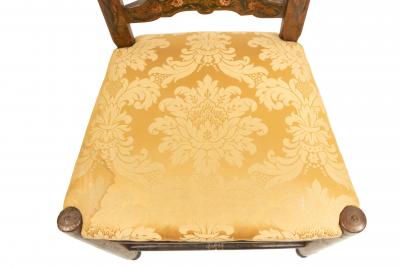 Pair of Italian Venetian Painted Side Chairs