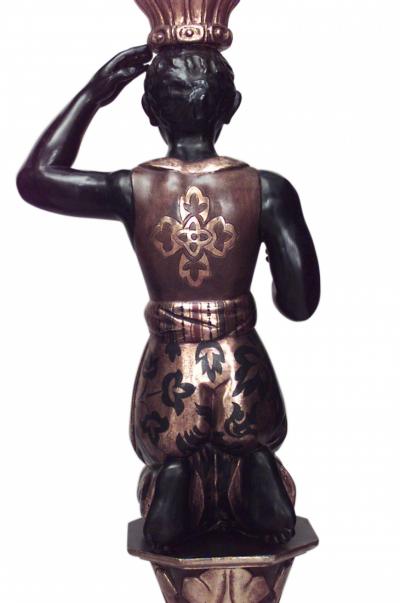 Pair of Italian Venetian Polychromed Figures