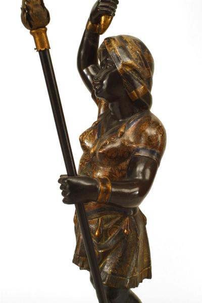Pair of Italian Venetian Polychromed Figures