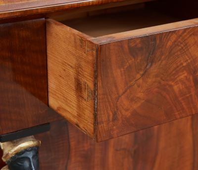 Pair of Italian Walnut Empire Cabinets