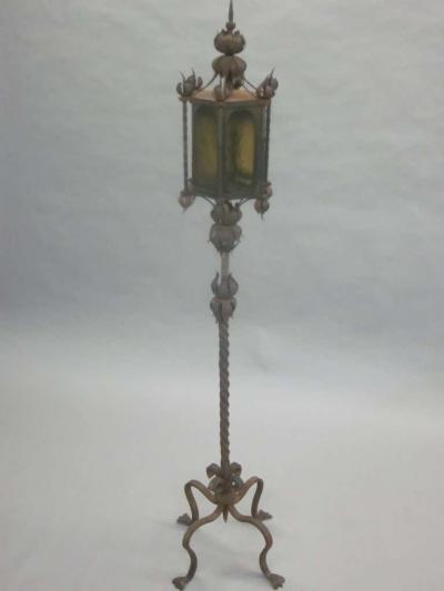Pair of Italian Wrought Iron Floor Lamps