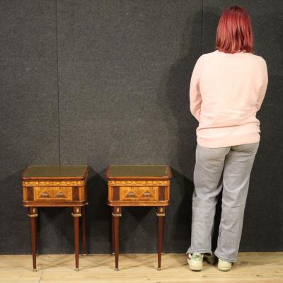 Pair of Italian bedside tables from the 1960s