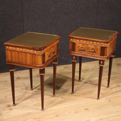 Pair of Italian bedside tables from the 1960s