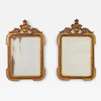 Pair of Italian giltwood mirrors Circa 1880