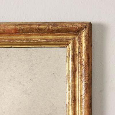 Pair of Italian mecca giltwood mirrors Circa 1850