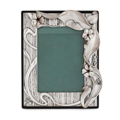 Pair of Italian silver picture frames in the Art Nouveau style