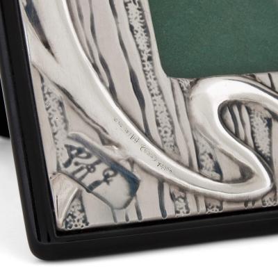 Pair of Italian silver picture frames in the Art Nouveau style