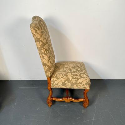 Pair of Jacobean Throne Chairs King and Queen Fine Fabric