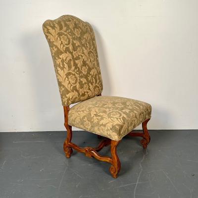 Pair of Jacobean Throne Chairs King and Queen Fine Fabric