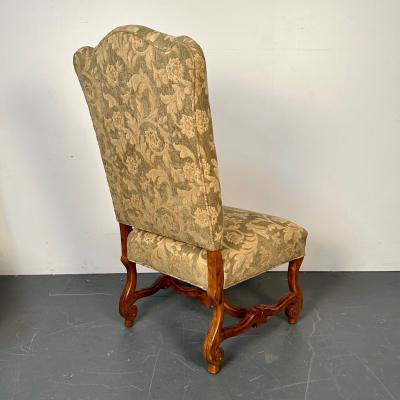 Pair of Jacobean Throne Chairs King and Queen Fine Fabric