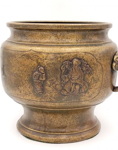 Pair of Japanese Hibachis circa 1900