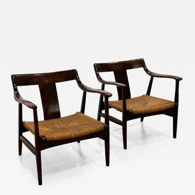 Pair of Japanese Oak Chairs