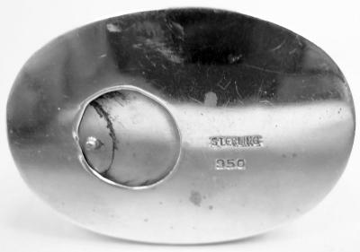 Pair of Japanese Silver Figural Buddha Salt Pepper Shakers