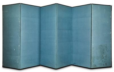 Pair of Japanese Six Panel Screens Mt Fuji and Countryside