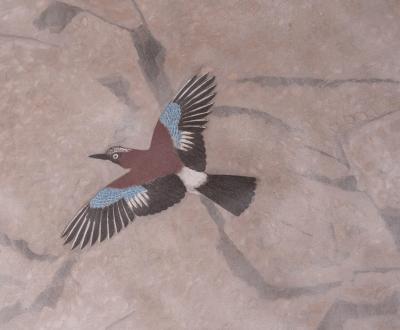 Pair of Japanese Two Panel Screens Rocky Coast