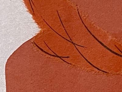 Pair of Japanese Woodblocks Custom Frames Signed