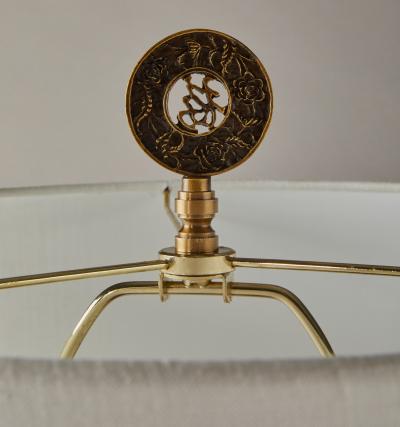 Pair of Japanese porcelain lamps