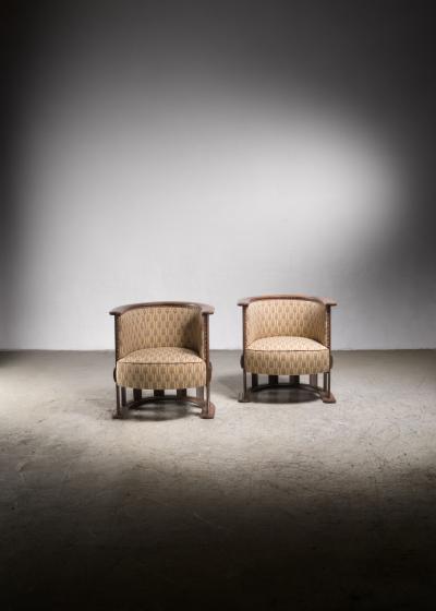 Pair of Jugendstil armchairs