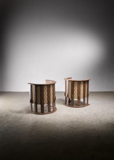 Pair of Jugendstil armchairs
