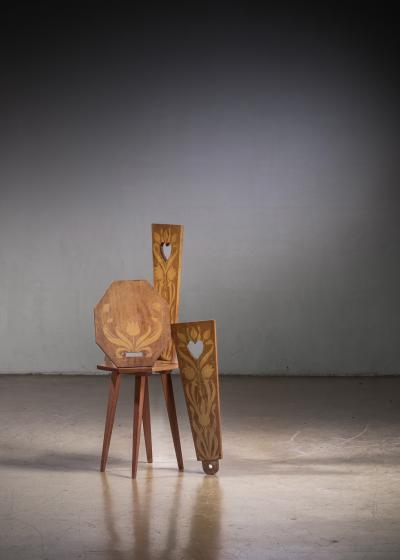 Pair of Jugendstil side chairs